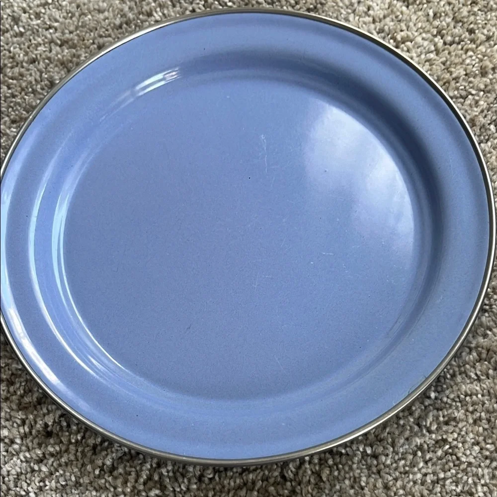 Pottery barn enamel plates